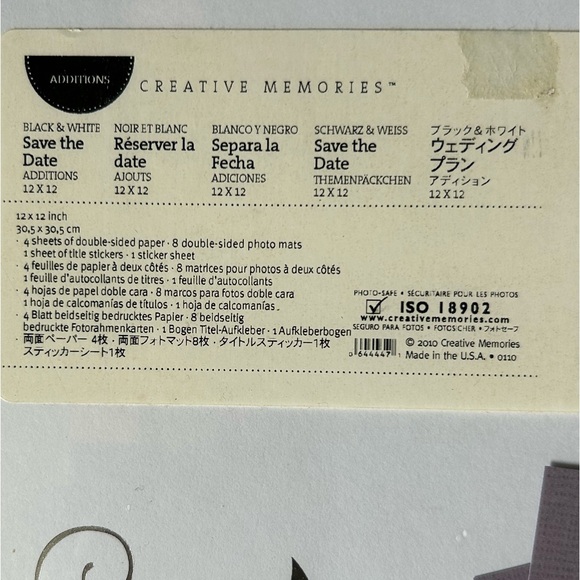 “Save The Date” Scrapbook Paper Kit - Picture 2 of 3